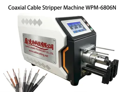 Yarı Otomatik Servo Motor Koaksiyel Kablo Sıyırma Makinesi WPM-6806N - Tel Kesme ve Soyma Makinesi