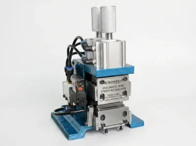 Dikey Pnömatik Tel Sıyırma Makinesi - AWG 18-32