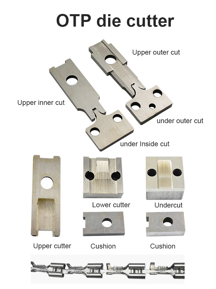 Loose Terminal Blades, Crimping Blade Die, Cold Pressed Blade Die Gevşek Terminal Bıçakları, Sıkma Bıçağı Kalıbı, Soğuk Preslenmiş Bıçak Kalıbı