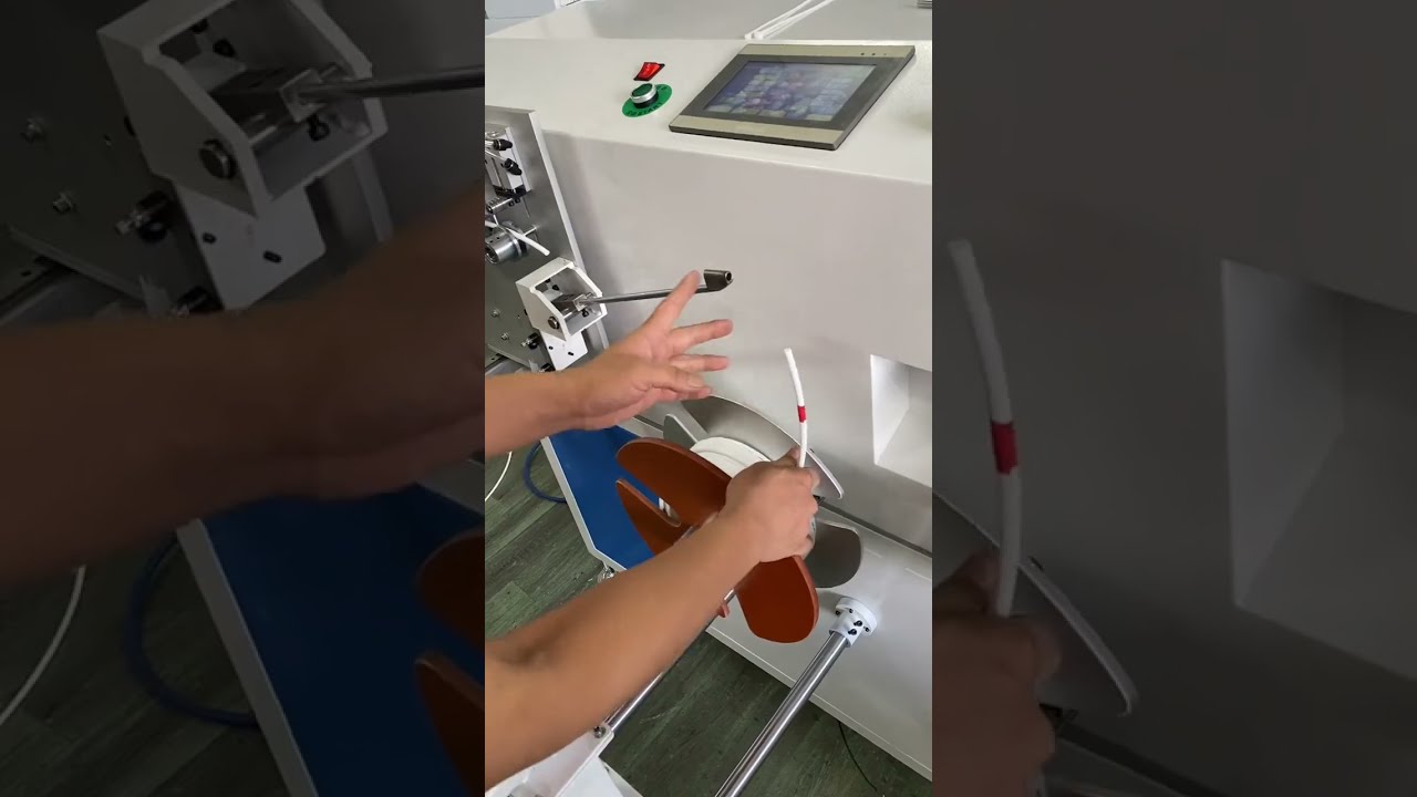 Otomatik Su Arıtma Borusu Kesme, Sarma ve Bağlama Makinesi (1-15mm) – Metre Sayma ve Ayırma