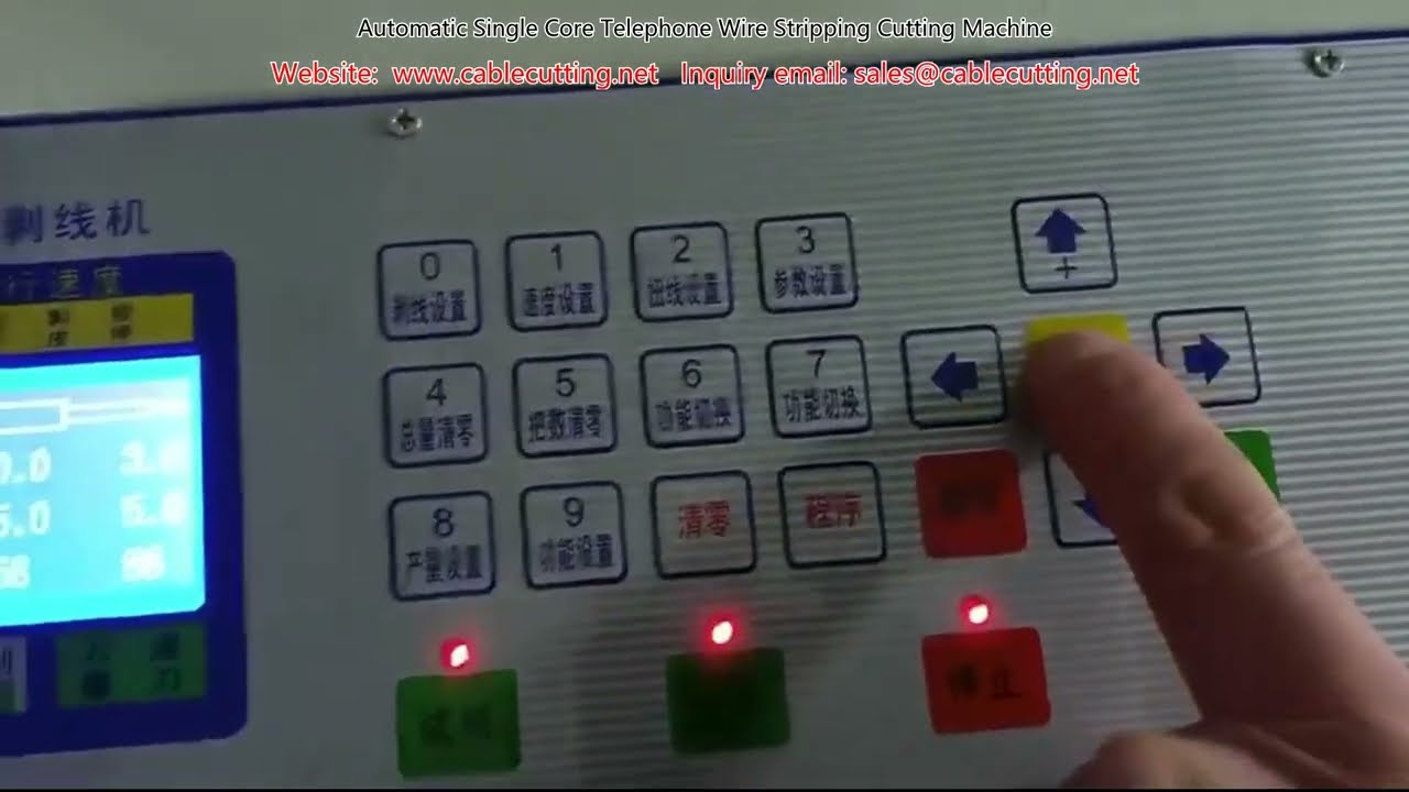 Otomatik Tek Çekirdekli Telefon Kablosu Sıyırma ve Kesme Makinesi