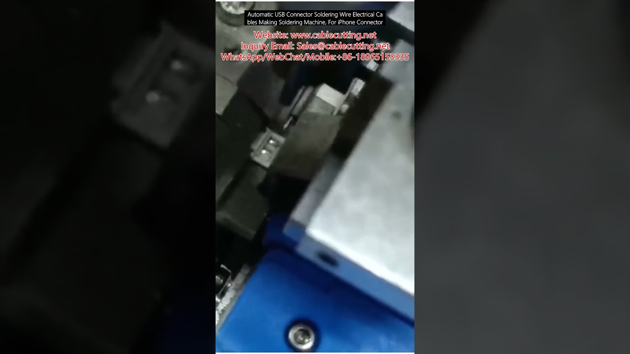 Otomatik USB Konnektör Lehimleme ve Kablo Üretim Makinesi – iPhone ve Elektrik Kabloları İçin
