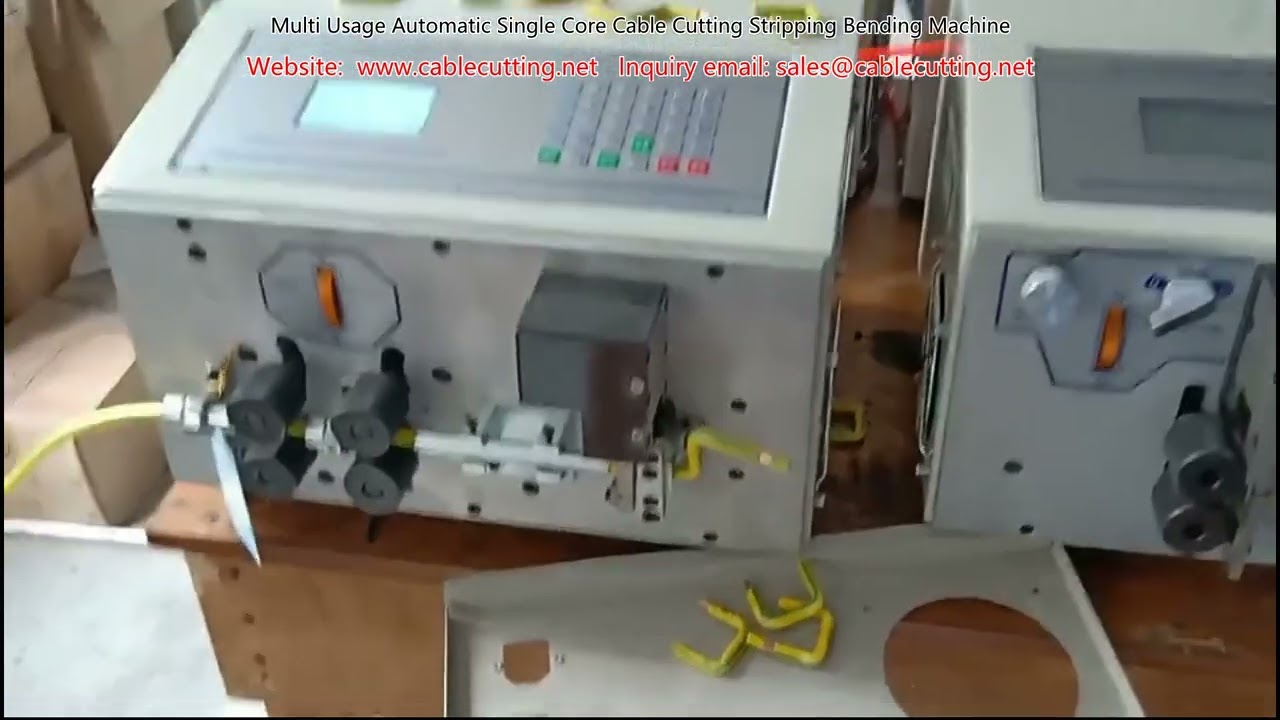 Çok Amaçlı Otomatik Tek Damarlı Kablo Kesme, Sıyırma ve Bükme Makinesi