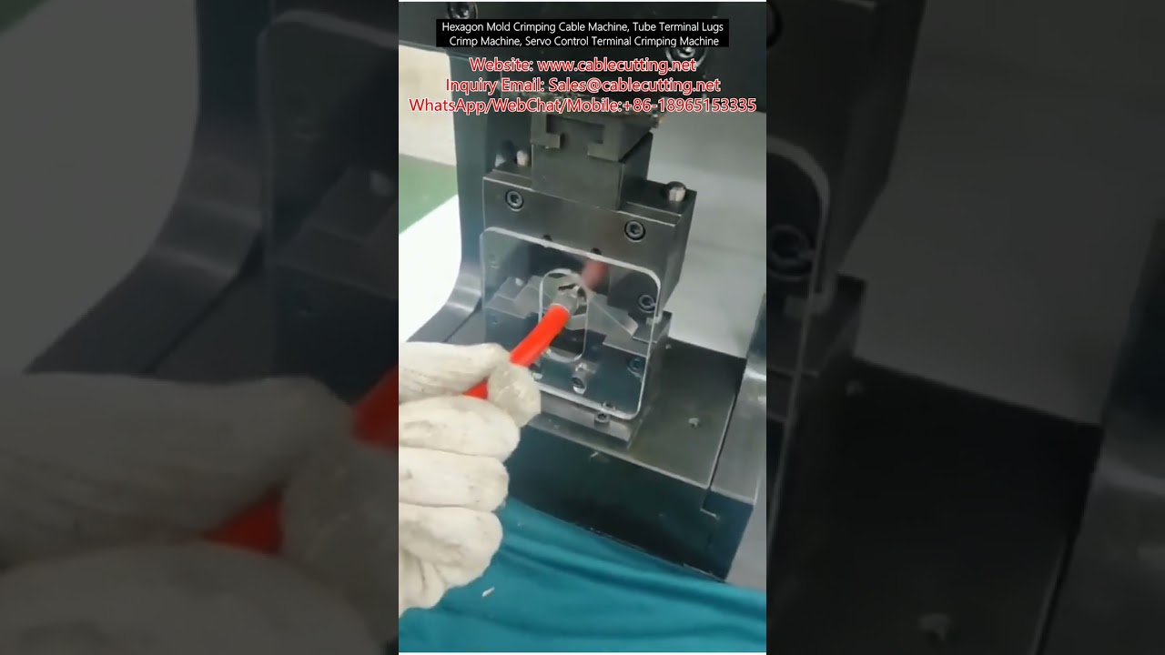 Altıgen Kalıp Kablo Sıkma Makinesi | Boru Tipi Pabuç Sıkma | Servo Kontrollü Terminal Sıkma