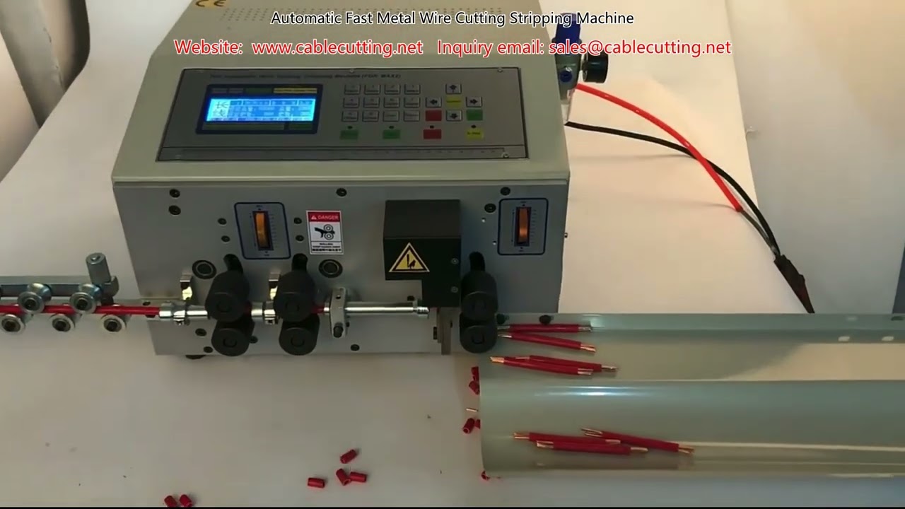 Yüksek Hızlı Otomatik Metal Tel Kesme ve Sıyırma Makinesi