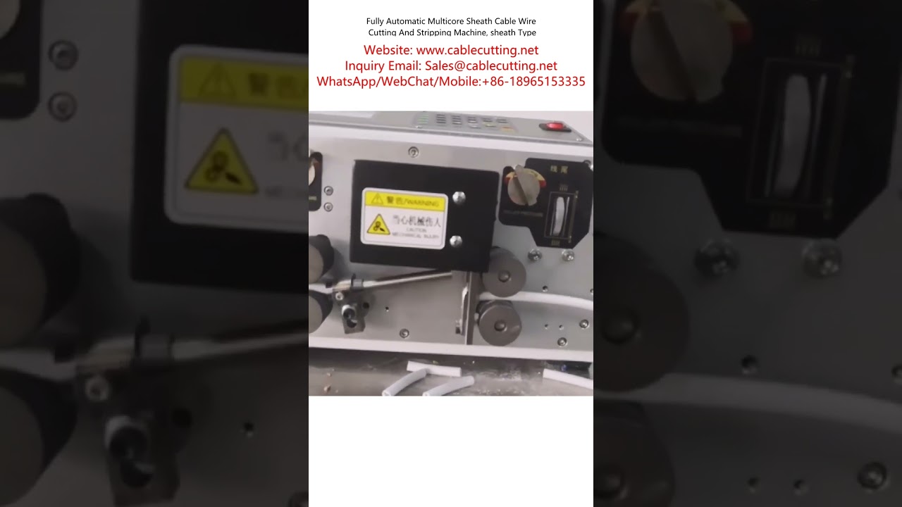 Tam Otomatik Çok Damarlı Kılıflı Kablo Kesme ve Sıyırma Makinesi - Yüksek Verimli