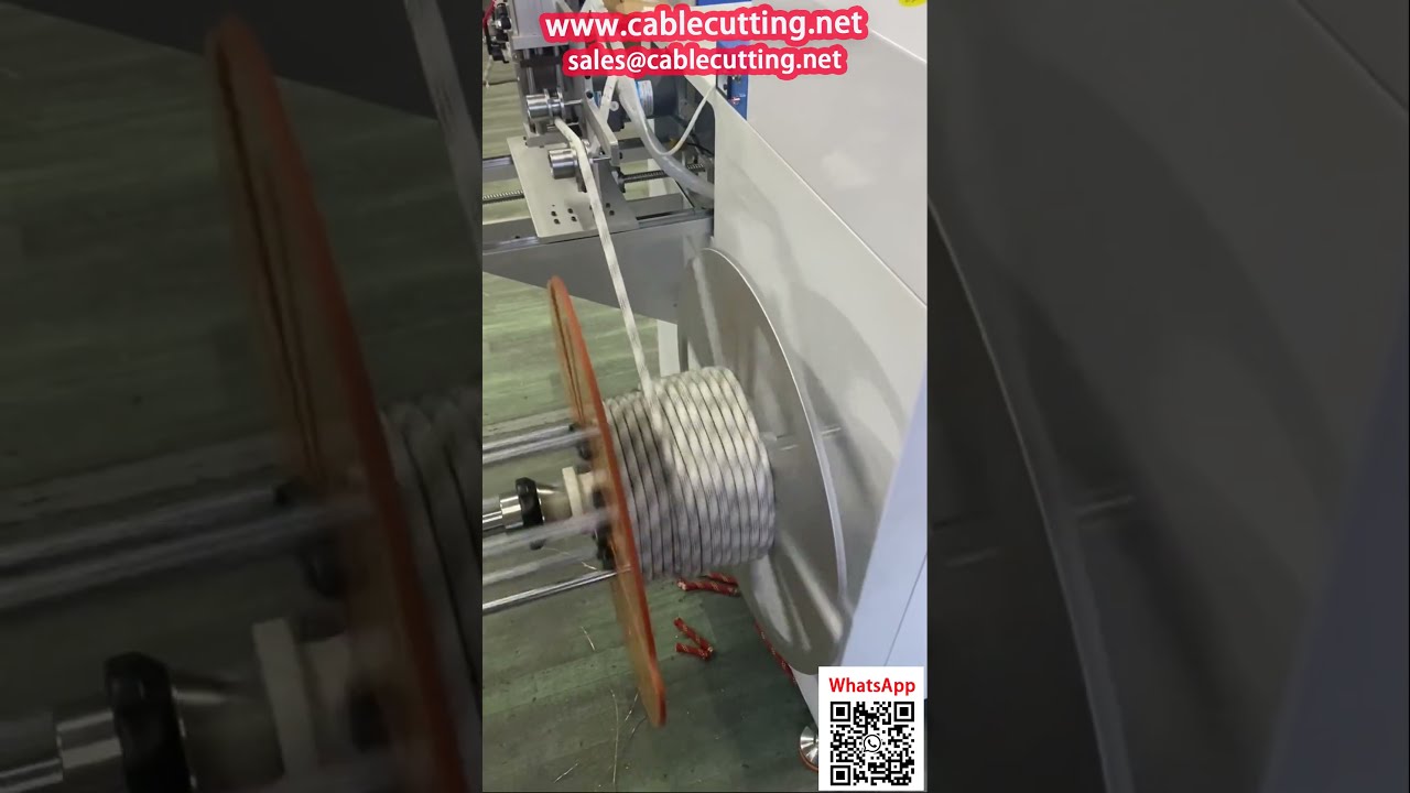 Güvenlik Halatı Sarma Makinesi – Otomatik Termal Kesim ve Sayaçlı
