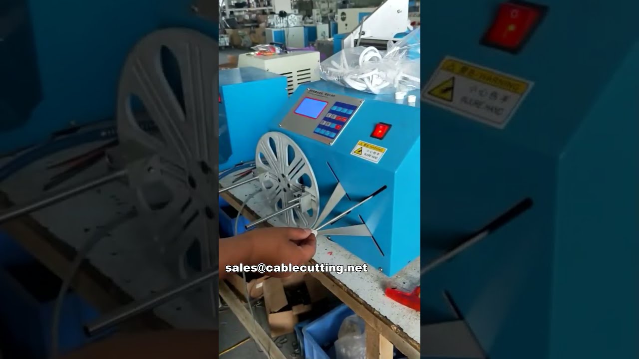 USB, Ses ve Kulaklık Kabloları için Otomatik Kablo Sarma ve Bağlama Makinesi WPM-K289