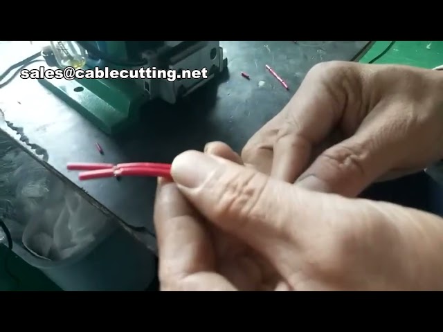 Dikey Tip Tel Sıyırma Makinesi - Yarı Otomatik Elektrikli Kablo Soyma Makinesi