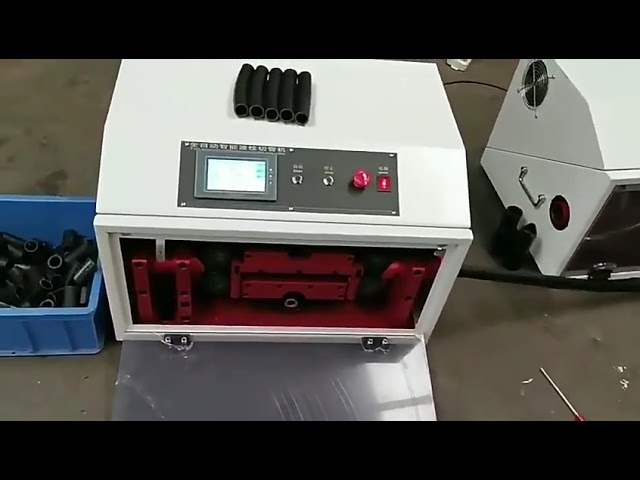 Otomatik Plastik Kauçuk PVC Oluklu Büzüşen Boru Kesme Makinesi - Boru Kesici
