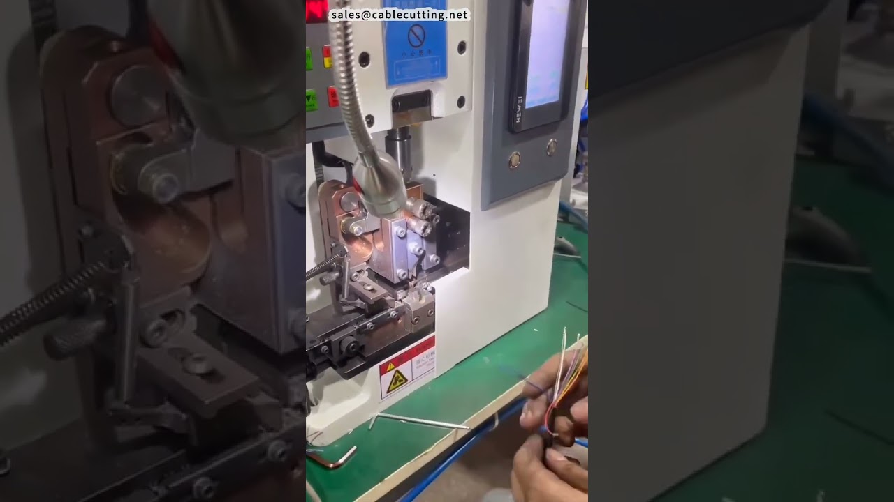 Sessiz Çalışan PH20 Tam Elektrikli Kablo Soyma ve Pabuç Sıkma Makinesi