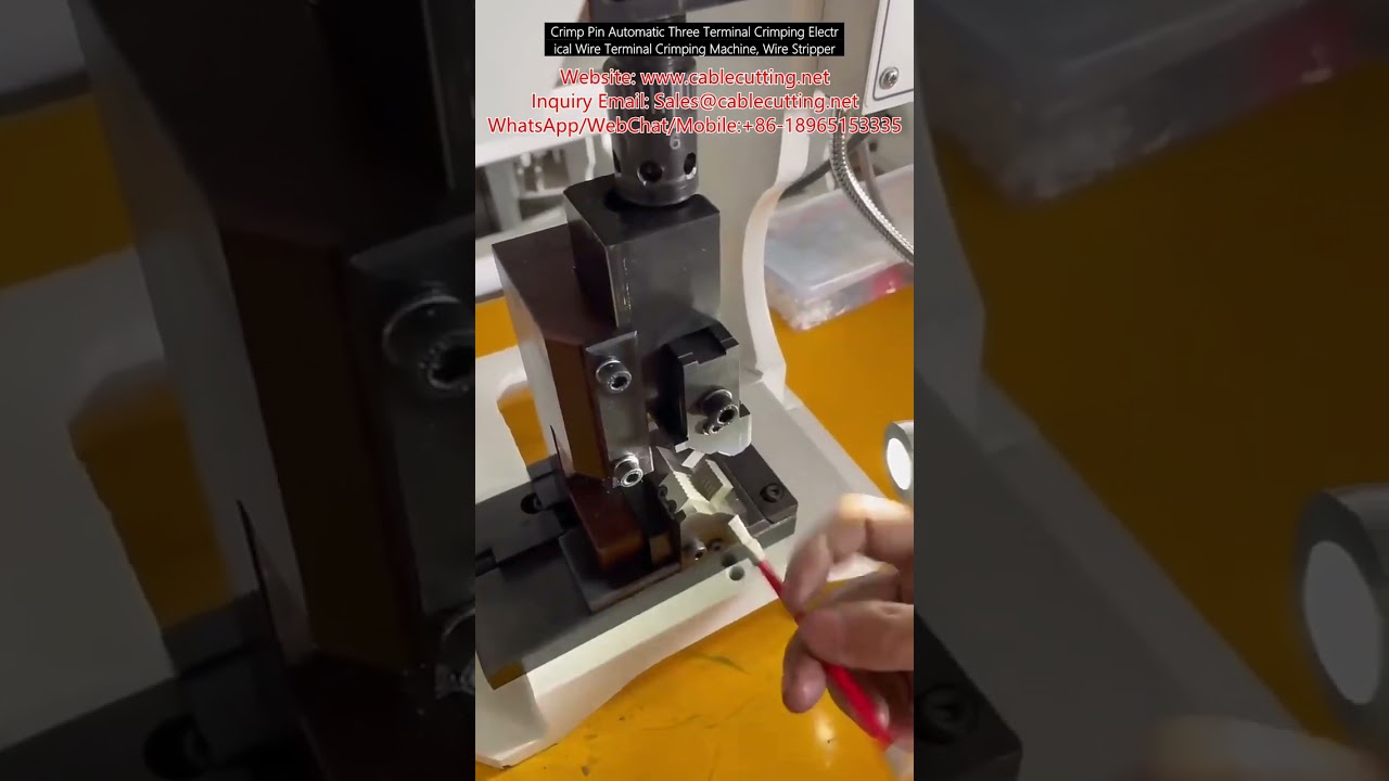 Otomatik Üç Terminalli Kıvırma ve Kablo Soyma Makinesi - Yüksek Verimli Terminal Presi