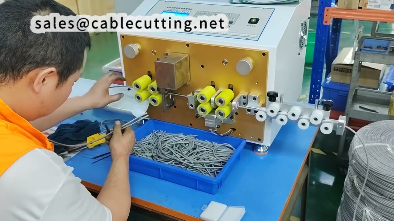 125mm Ön 96mm Arka Sıyırma Ayarı ile Büyük Kesitli Kablo Kesme Makinesi