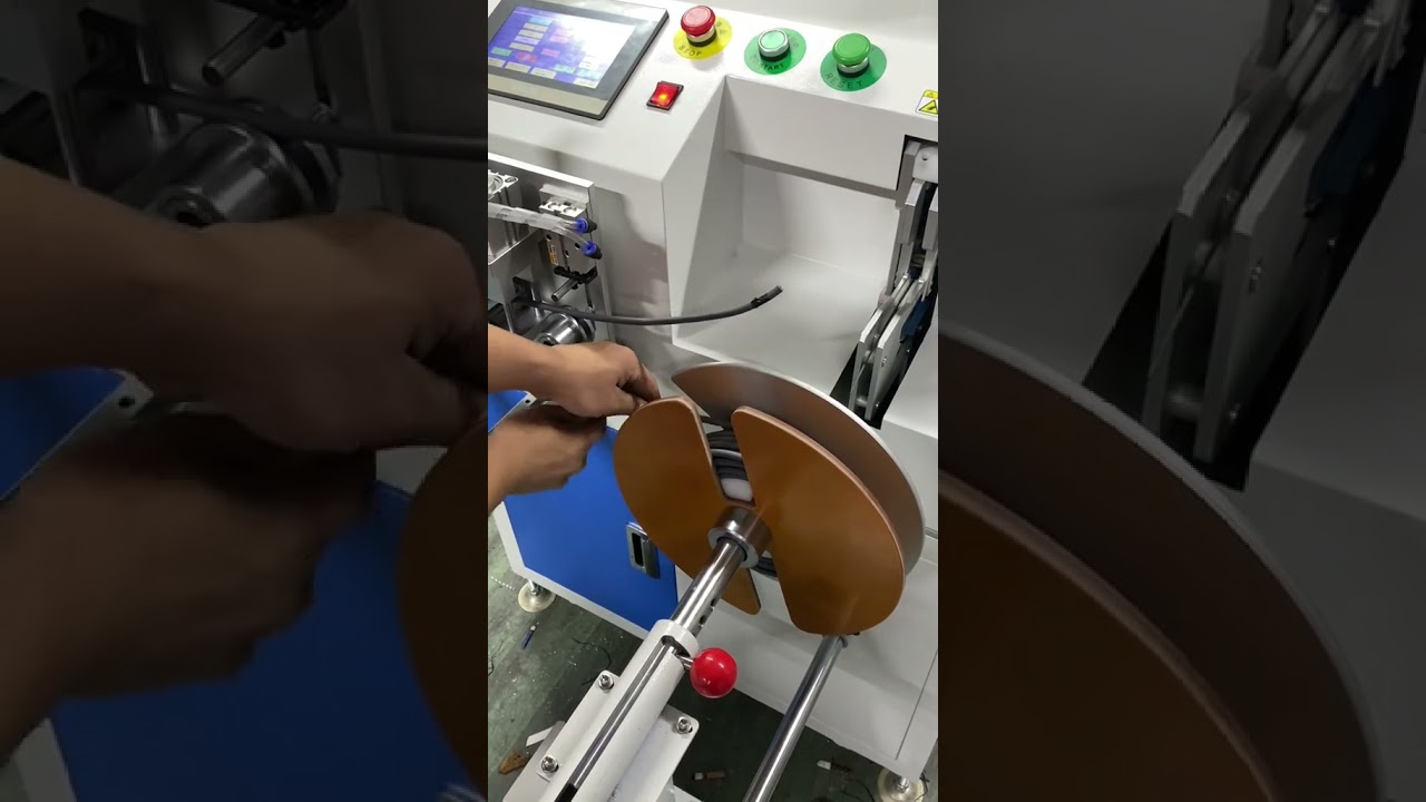 Hassas Ölçümlü Tel Sarma Makinesi: Bobinleme, Geri Sarma, Otomatik Bağlama ve Kesme