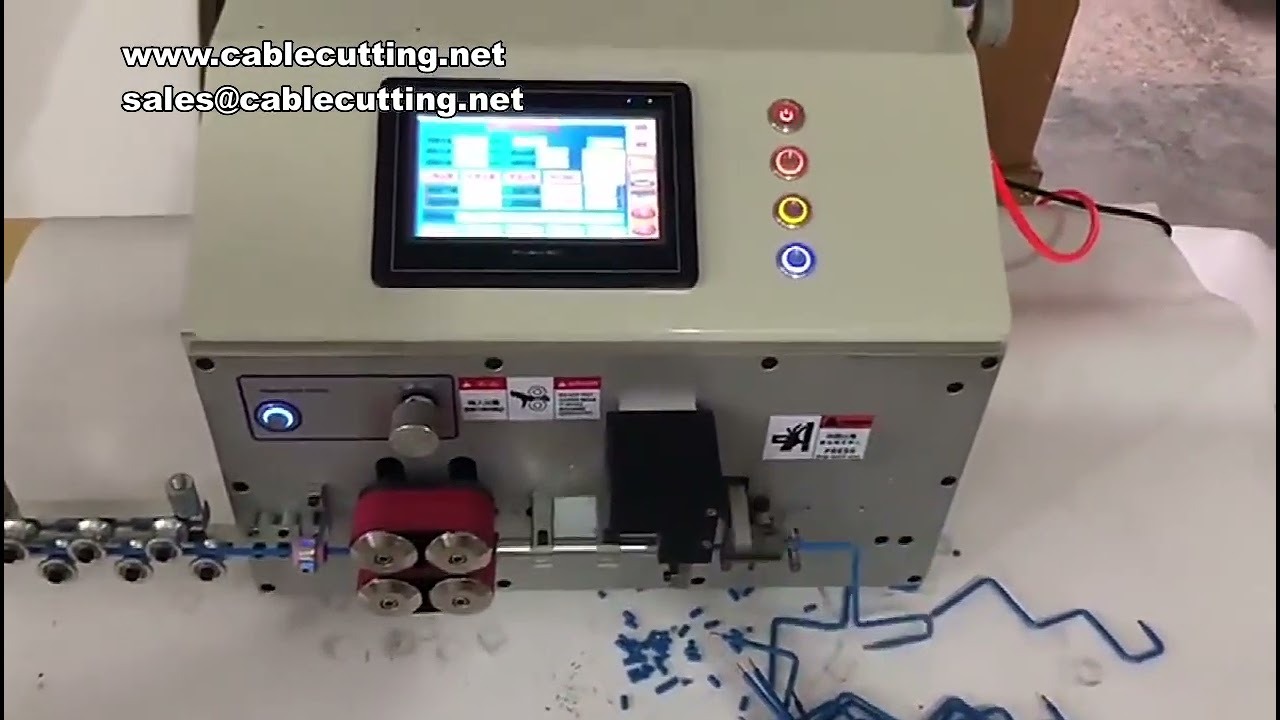 Bilgisayar Kontrollü Otomatik Kablo Sıyırma ve Bükme Makinesi | 6mm²-25mm² PVC Açılı Bükme