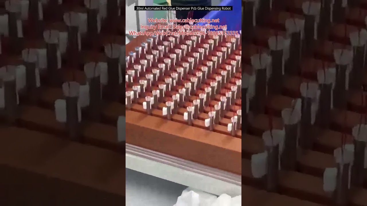 30ml Otomatik Kırmızı Tutkal Dağıtma Robotu | PCB Yapıştırıcı Uygulama Makinesi