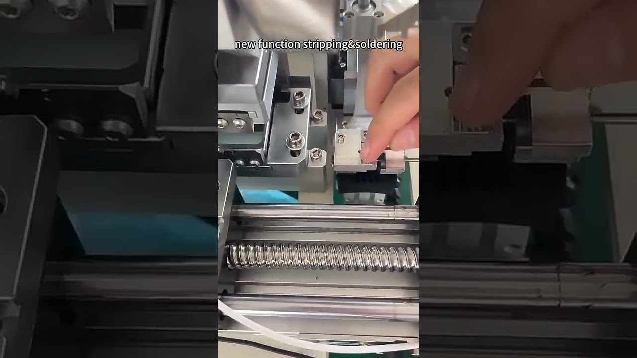USB Type-C Kablo Yapma Makinesi - Yarı Otomatik Sıyırma ve Lehimleme #fabrika