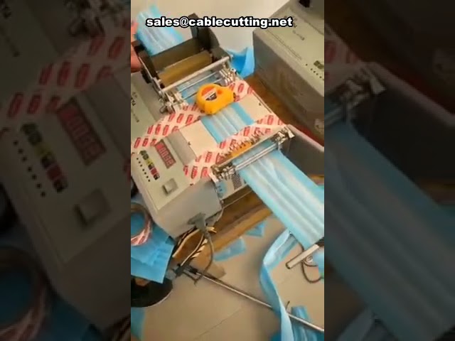 Otomatik Maske Kulak Askısı ve Endüstriyel Bant Kesme Makinesi | Fermuar, Elastik, Deri Kesim