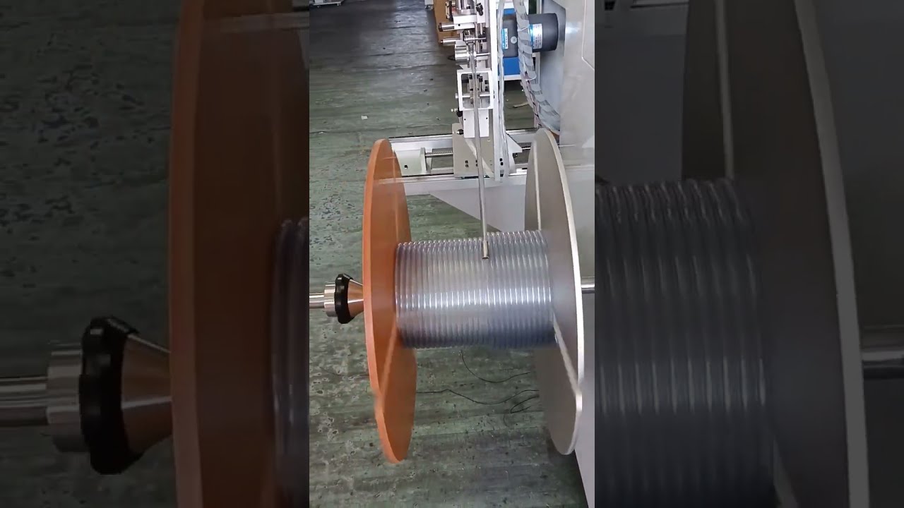 Automatic Meter Counting, Traversing, Cutting & Tube Coiling Machine 50kg Capacity, PU Air Hose