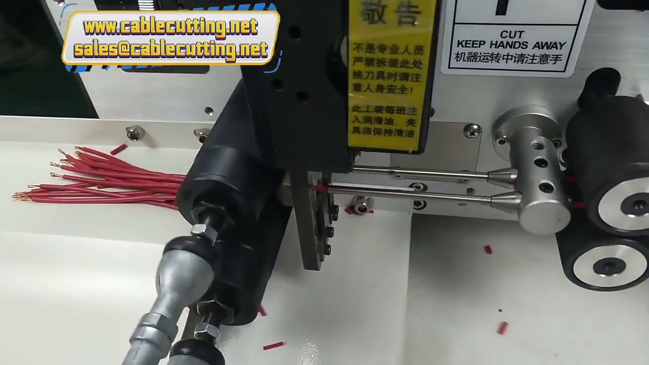 Çift Tel Beslemeli 2.5-4 mm² Kablo Sıyırma, Kesme ve Bükme Makinesi