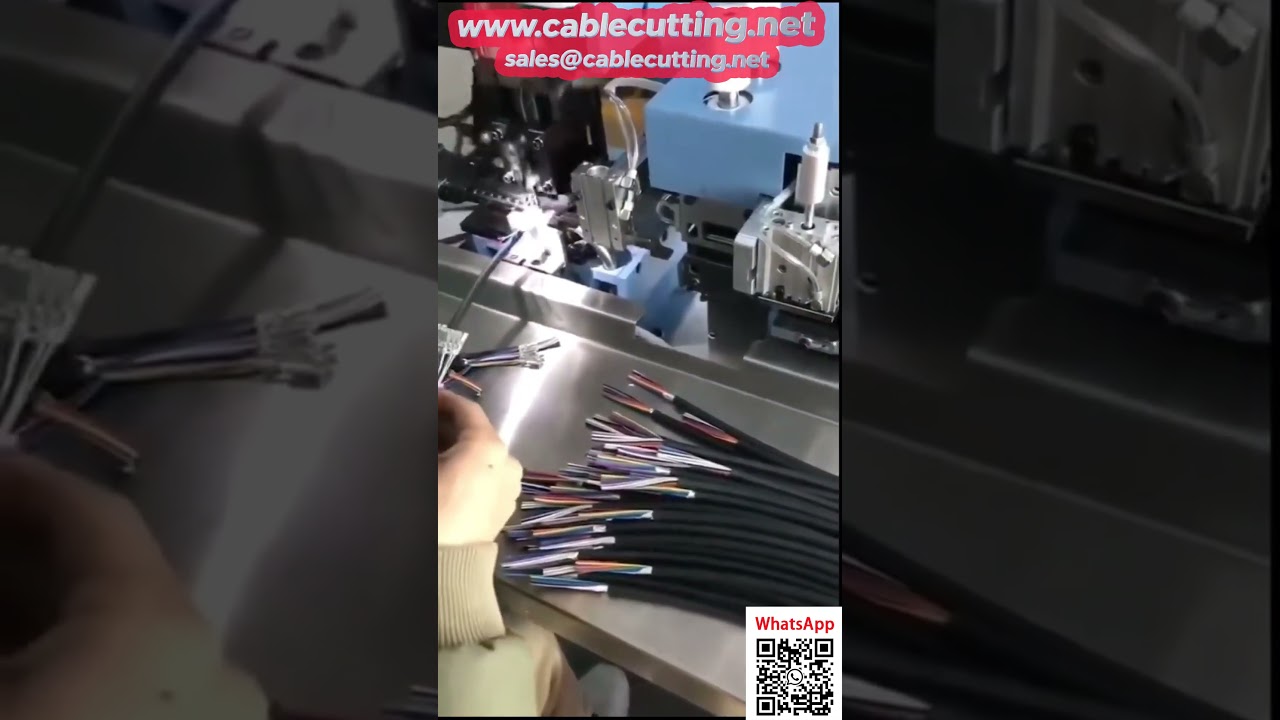 Otomatik Çok Çekirdekli Kablo Sıyırma ve Presleme Makinesi - Yüksek Verimlilik