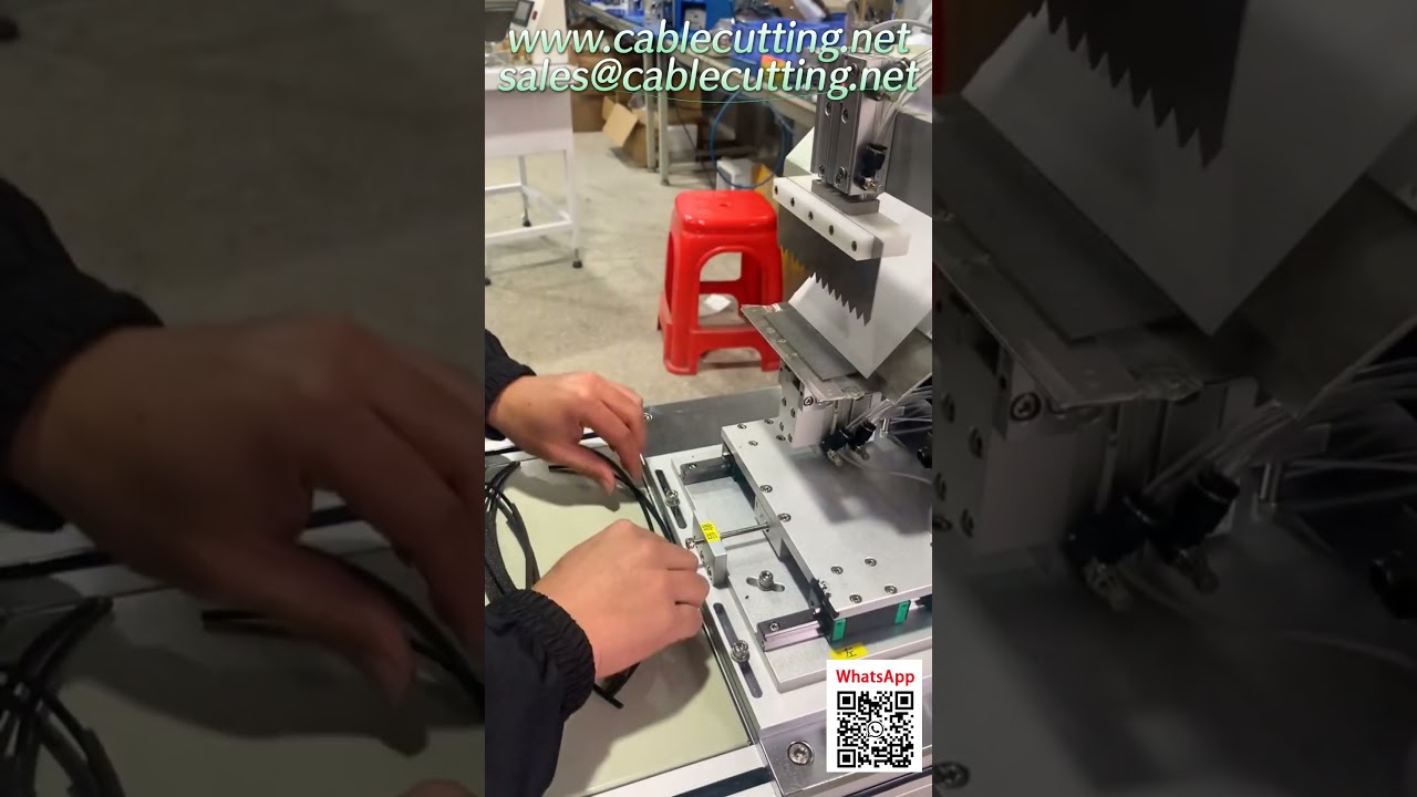 Automatic Wire Cutting and Stripping Machine for 50-150 mm Lengths