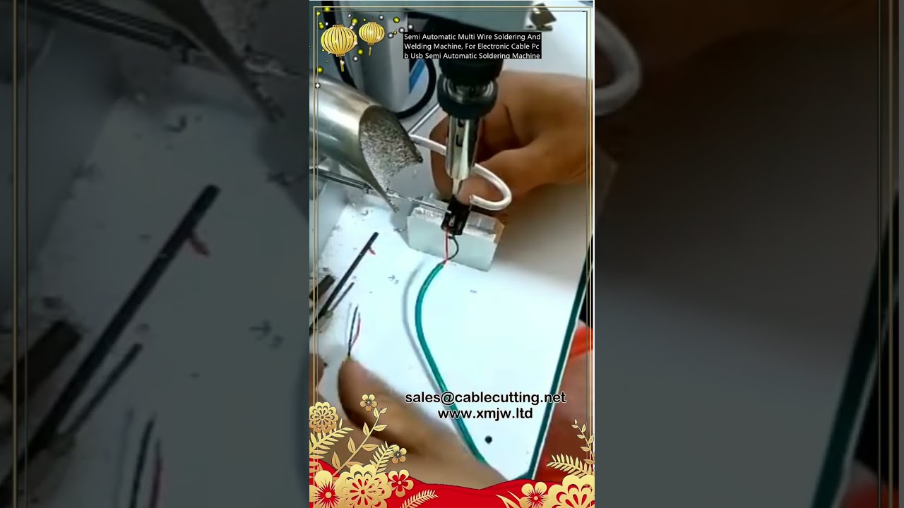 Yarı Otomatik Çok Telli Lehimleme ve Kaynak Makinası - Elektronik Kablo, PCB ve USB Montajı İçin