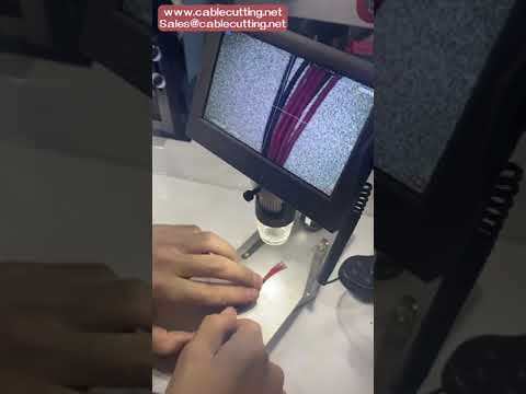 Hepsi Bir Arada Çok Çekirdekli Yarı Otomatik Kablo Soyma-Sıyırma-Sıkma Terminal Makinesi 2.0T Pres