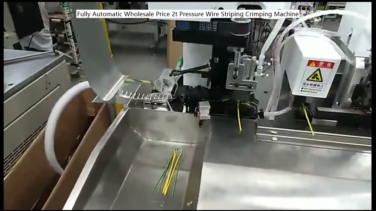 Tam Otomatik 2 Ton Basınçlı Tel Soyma ve Sıkma Makinası - Toptan Fiyat Avantajı