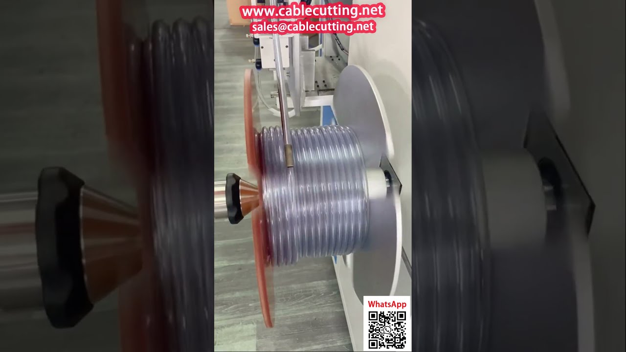 PVC, PE ve Naylon Yumuşak Hortum Sarma Makinesi – Metre Sayacı ile
