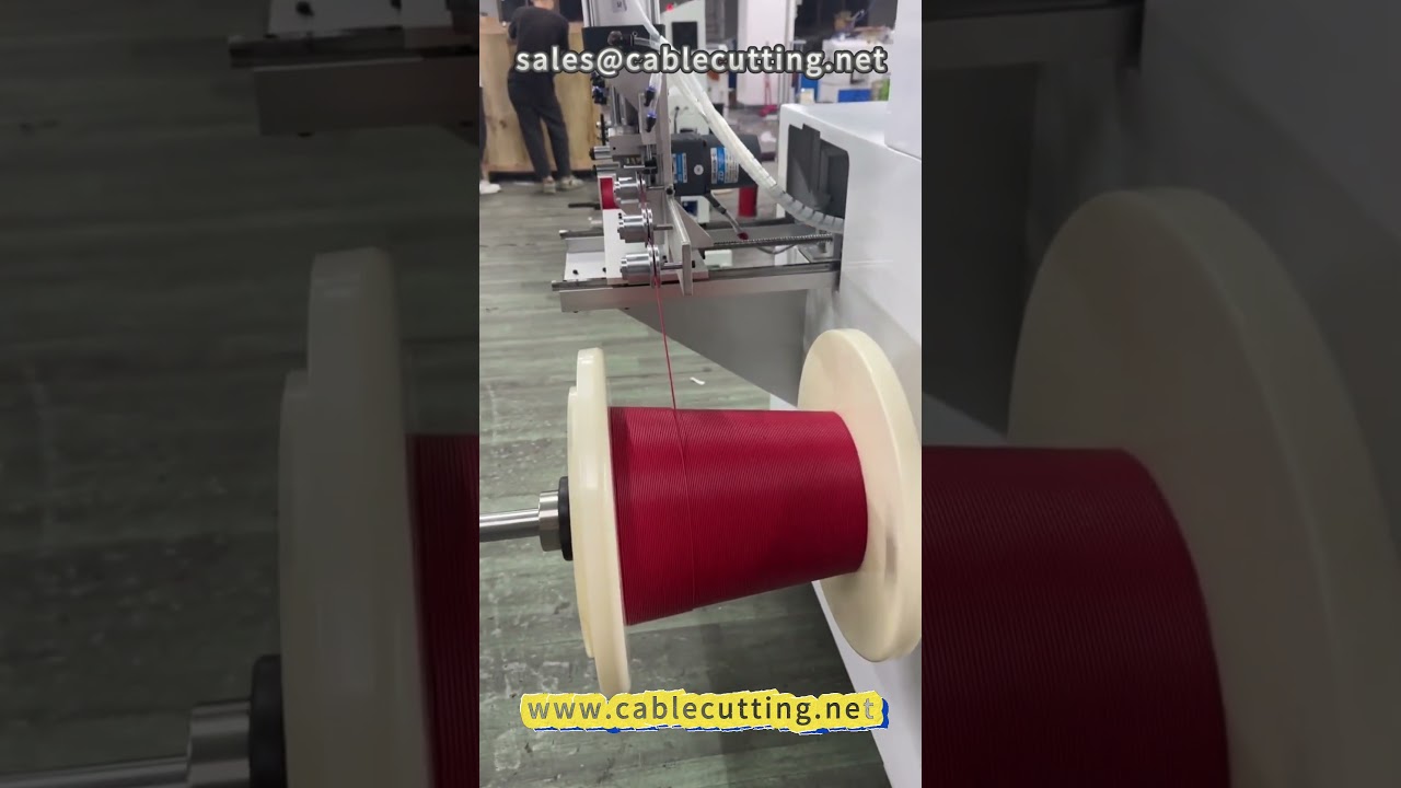 23 Metrelik Otomatik Tel Sarma Makinesi | Elektronik Tel İşleme | Fabrika Otomasyonu